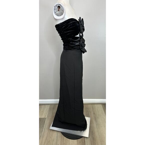 Ronny Kobo Constance Bow Cut-Out Column Gown Size M $698 - Picture 10 of 12